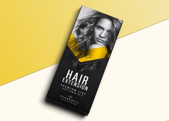 Printed Hair Extension Boxes